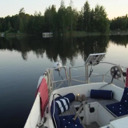 Sailboat Accommodation On A Boat In Sysmae Harbour Sysmä