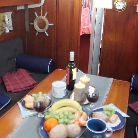Sailboat Accommodation On A Boat In Sysmae Harbour